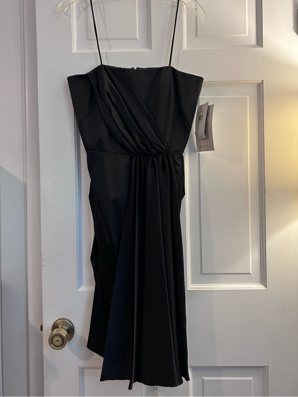 Nicole Miller Black Strapless Cocktail Dress